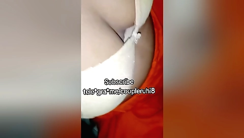 Indian wife fucks husband in the bedroom and watching porn