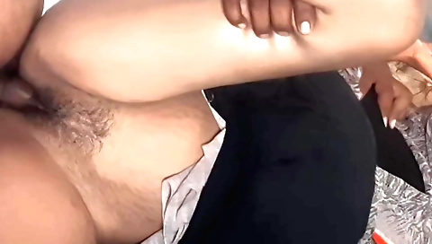 Indian brunette in dresses 100% of her hairy pussy